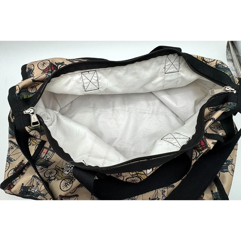 Vintage LeSportsac Deluxe Large Weekender Duffel Bag Carriage Plaid Costa Rica